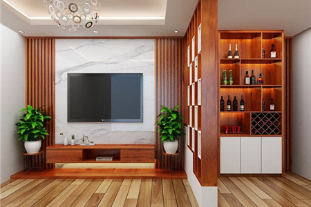 Bí quyết lựa chọn vách ngăn phòng khách đẹp với chất liệu gỗ công nghiệp