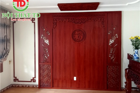 Thiết kế thi công phòng thờ đẹp cho khách hàng Nguyễn Công Trứ - Hải Phòng