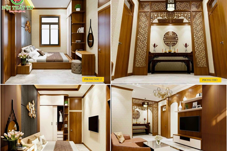 Thiết kế thi công trọn gói nội thất nhà 3 gian cho cô Hải - Kiến Thuỵ - Hải Phòng