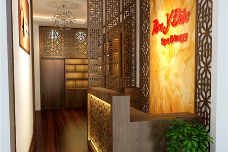 Thiết kế thi công nội thất spa đông y Tâm Y Đức đẹp rẻ tại Hoàng Huy - Hải Phòng