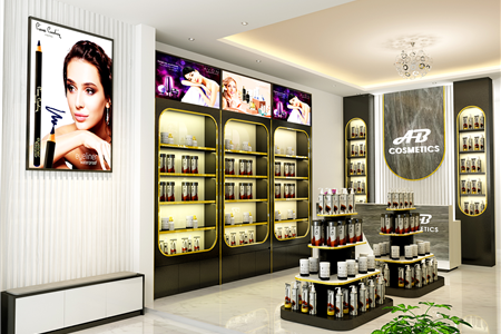 Thiết kế thi công nội thất shop mỹ phẩm đẹp rẻ tại Bắc Ninh