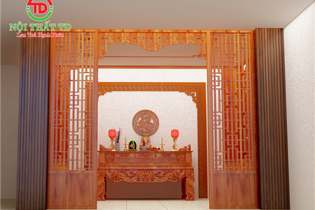 Đơn vị thiết kế thi công phòng thờ bền đẹp chuẩn phong thủy tại Hải Phòng